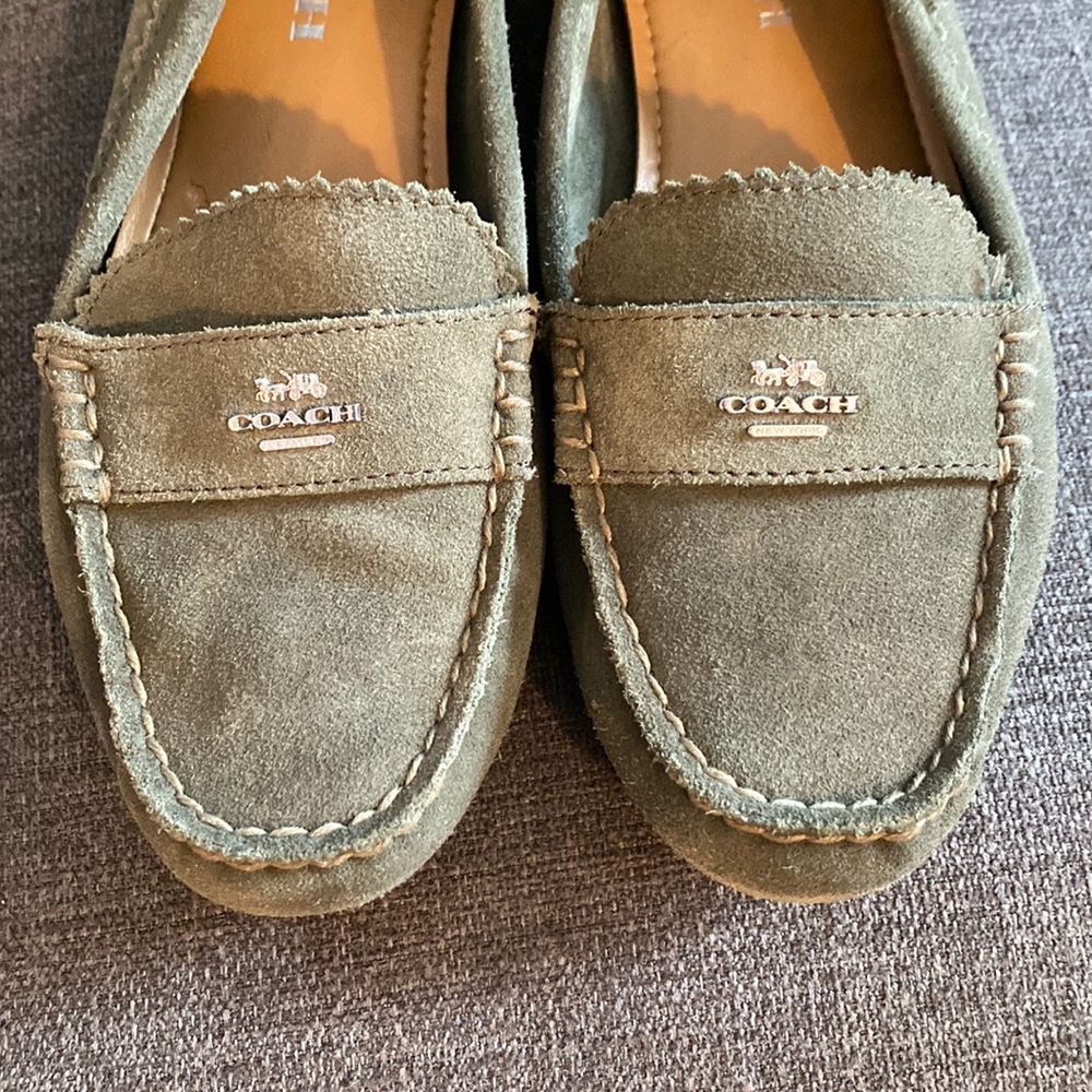 Coach Suade Loafers, Size 7.5
